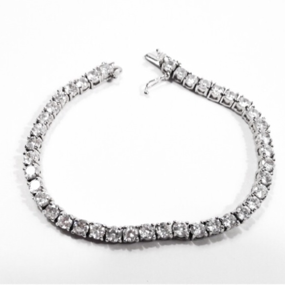 High Quality Sterling CZ Tennis Bracelet